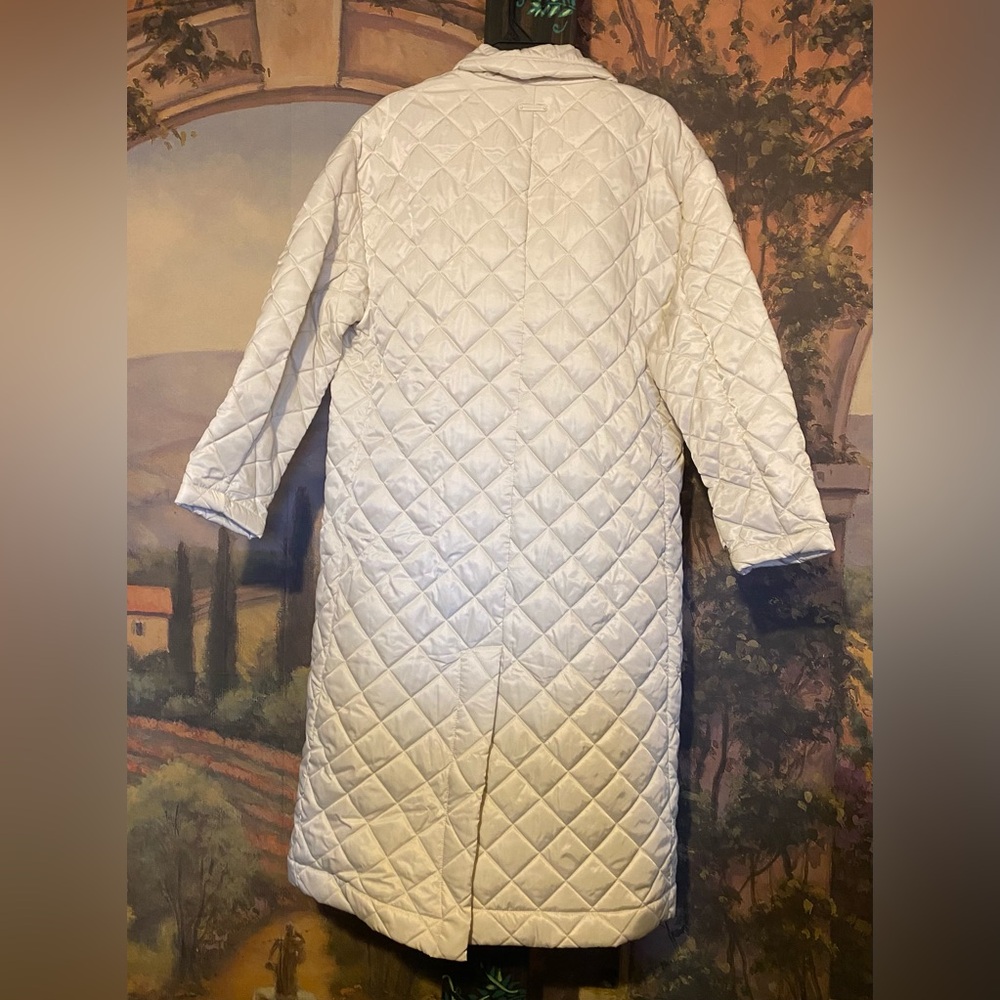 Rebecca Minkoff White Quilted Puffer Trench Coat - Picture 5 of 11